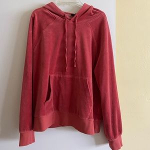 J. Crew Velour Drawstring Hoodie - Y2K style